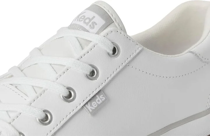 Keds Center III Lace Up Women's Shoes White : 5 B - Medium, Leather - Image 7