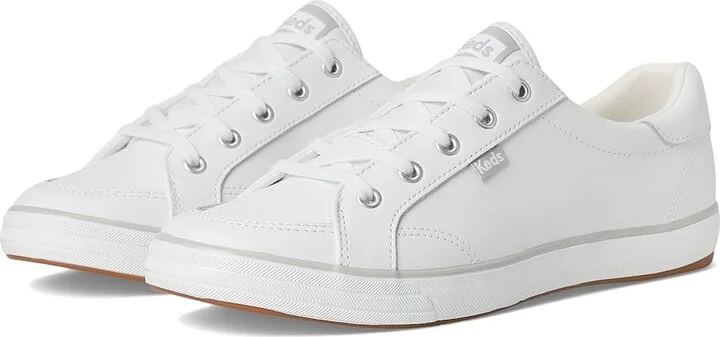Keds Center III Lace Up Women's Shoes White : 5 B - Medium, Leather
