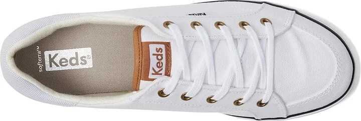 Keds Center III Lace Up Women's Shoes White/Navy : 5 B - Medium, Canvas/Cotton - Image 2