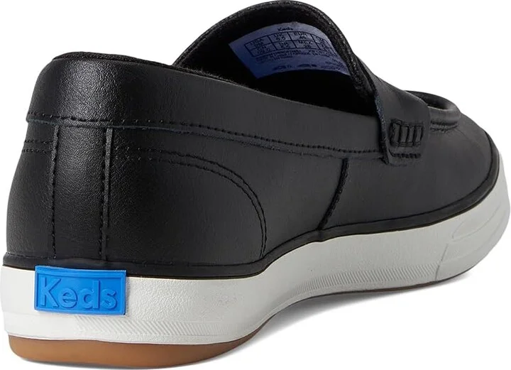 Keds Center III Loafers Women's Flat Shoes Black Leather : 5 B - Medium - Image 4