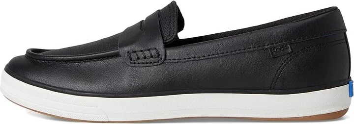 Keds Center III Loafers Women's Flat Shoes Black Leather : 5 B - Medium - Image 6