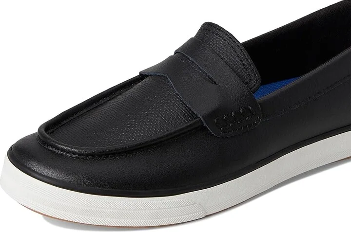 Keds Center III Loafers Women's Flat Shoes Black Leather : 5 B - Medium - Image 7