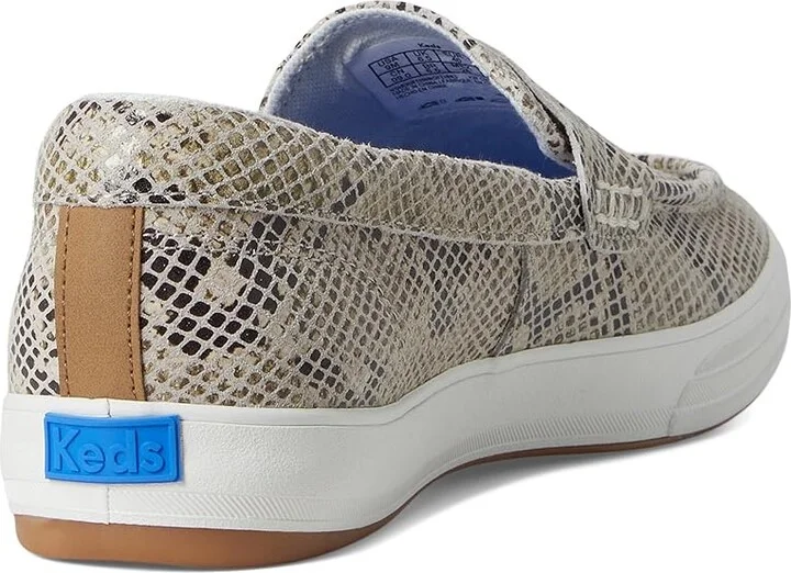Keds Center III Loafers Women's Flat Shoes Grey Snake Leather : 6 B - Medium - Image 4