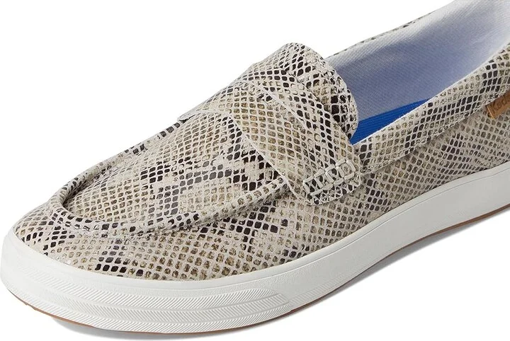 Keds Center III Loafers Women's Flat Shoes Grey Snake Leather : 6 B - Medium - Image 7