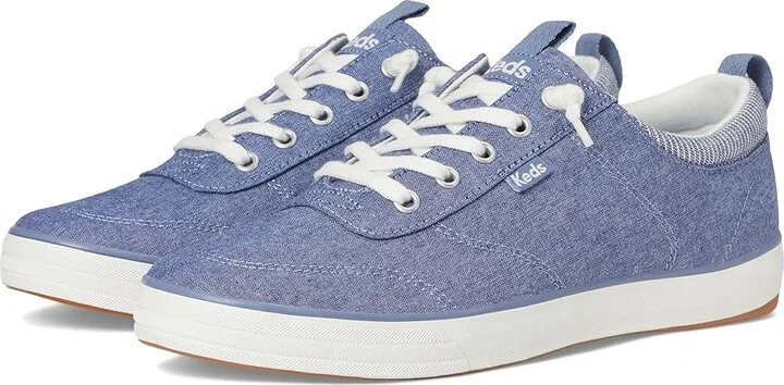 Keds Center III Slip-On Women's Shoes Blue Chambray : 7 B - Medium