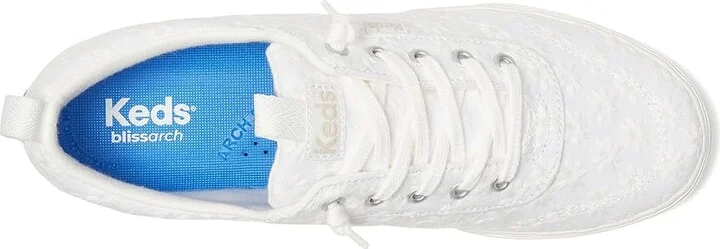 Keds Center III Slip-On Women's Shoes Snow White Starburst Eyelet : 10 B - Medium - Image 2