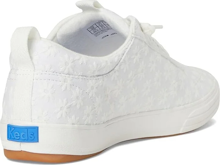 Keds Center III Slip-On Women's Shoes Snow White Starburst Eyelet : 10 B - Medium - Image 4