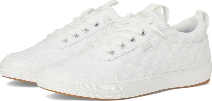 Keds Center III Slip-On Women's Shoes Snow White Starburst Eyelet : 10 B - Medium