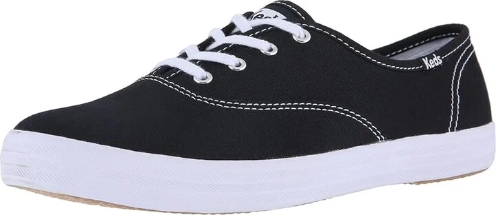 Keds Champion Canvas Lace-Up Women's Lace up casual Shoes Black Canvas : 5 B - Medium - Image 2