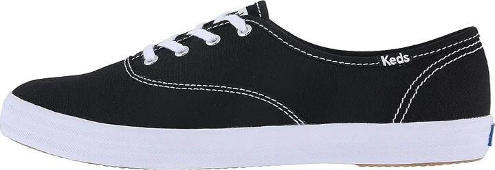 Keds Champion Canvas Lace-Up Women's Lace up casual Shoes Black Canvas : 5 B - Medium - Image 7