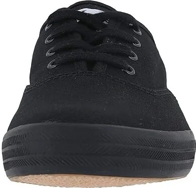 Keds Champion Canvas Lace-Up Women's Lace up casual Shoes Full Black : 6.5 D - Wide - Image 6