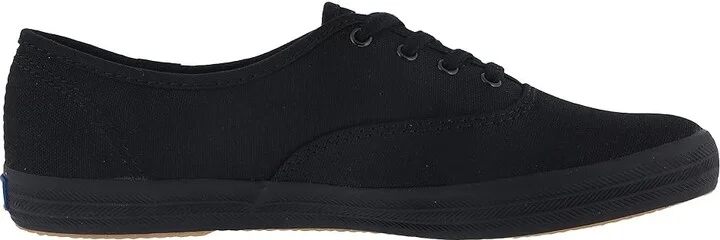 Keds Champion Canvas Lace-Up Women's Lace up casual Shoes Full Black : 6.5 D - Wide - Image 8