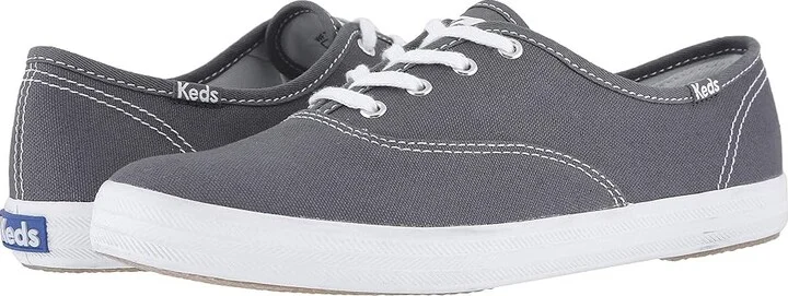 Keds Champion Canvas Lace-Up Women's Lace up casual Shoes Graphite : 4 B - Medium