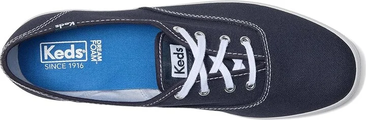 Keds Champion Canvas Lace-Up Women's Lace up casual Shoes Navy Canvas : 5 B - Medium - Image 3