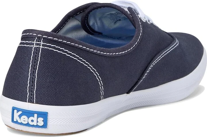 Keds Champion Canvas Lace-Up Women's Lace up casual Shoes Navy Canvas : 5 B - Medium - Image 5