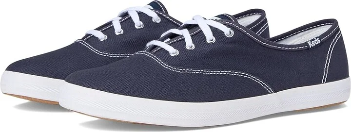 Keds Champion Canvas Lace-Up Women's Lace up casual Shoes Navy Canvas : 5 B - Medium