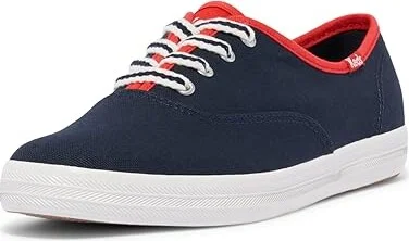 Keds Champion Canvas Lace-Up Women's Lace up casual Shoes Navy/Red Varsity : 10 B - Medium - Image 5