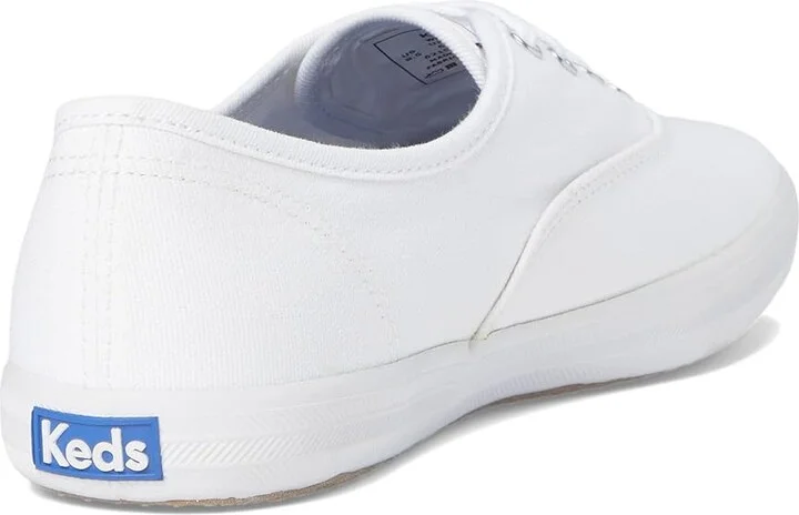 Keds Champion Canvas Lace-Up Women's Lace up casual Shoes White Canvas : 5 B - Medium - Image 5