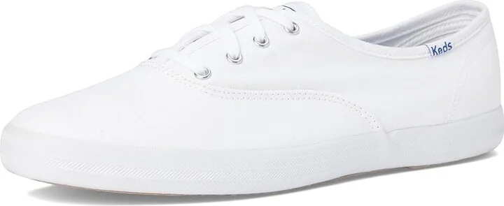 Keds Champion Canvas Lace-Up Women's Lace up casual Shoes White Canvas : 5 B - Medium - Image 6