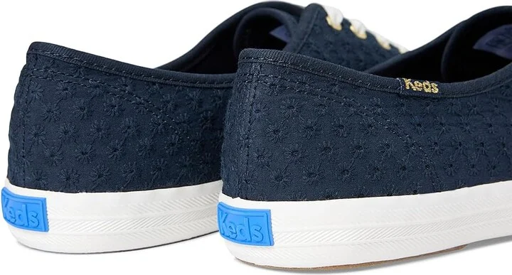 Keds Champion Canvas Lace Up Women's Shoes Navy Mini Daisy Eyelet : 6 B - Medium - Image 7