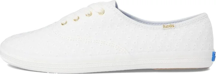 Keds Champion Canvas Lace Up Women's Shoes Snow White Mini Daisy Eyelet : 6 B - Medium - Image 6