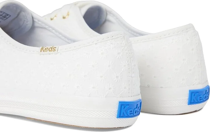 Keds Champion Canvas Lace Up Women's Shoes Snow White Mini Daisy Eyelet : 6 B - Medium - Image 7