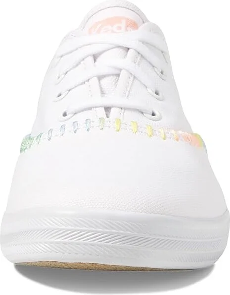 Keds Champion Canvas Lace Up Women's Shoes White Whipstitch : 5 B - Medium - Image 5