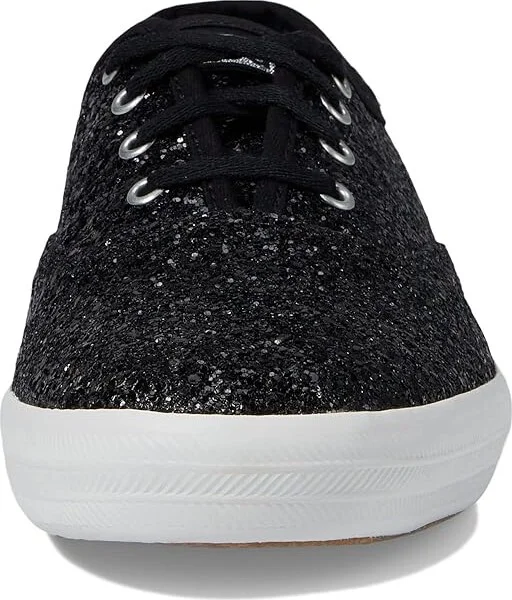 Keds Champion Glitter Lace Up Women's Shoes Black : 5 B - Medium, Textile - Image 5