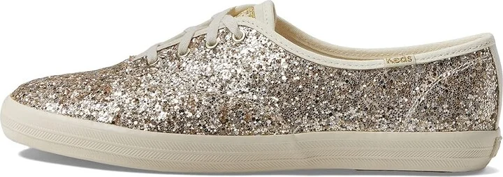 Keds Champion Glitter Lace Up Women's Shoes Gold : 5 B - Medium, Textile - Image 6