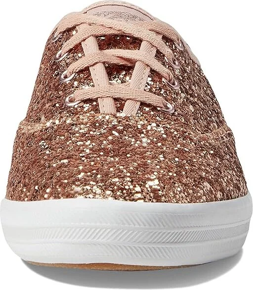 Keds Champion Glitter Lace Up Women's Shoes Rose Gold : 5 B - Medium, Textile - Image 5