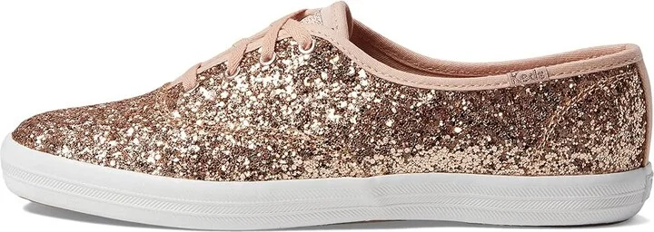Keds Champion Glitter Lace Up Women's Shoes Rose Gold : 5 B - Medium, Textile - Image 6