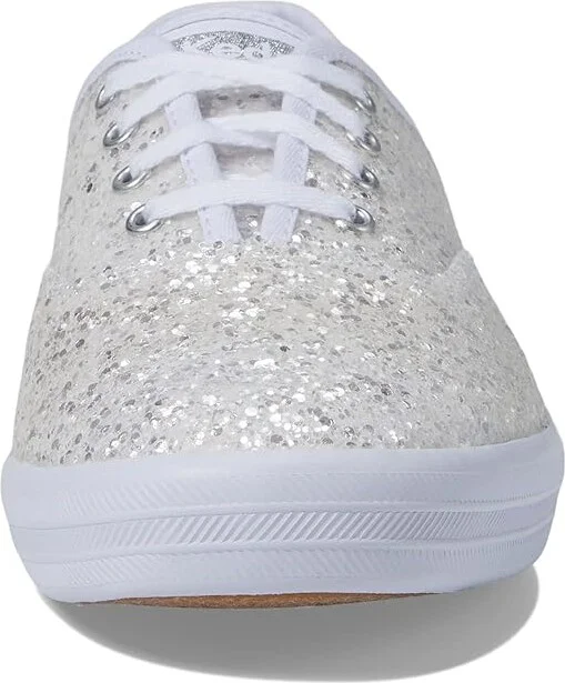 Keds Champion Glitter Lace Up Women's Shoes White : 5 B - Medium, Textile - Image 5