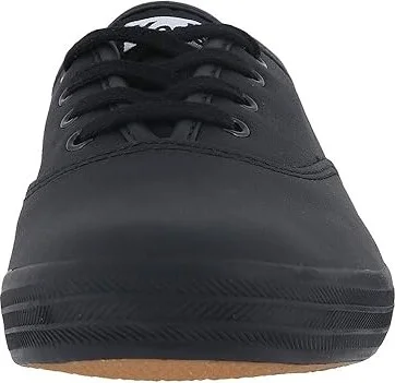 Keds Champion Leather Lace Up Women's Lace up casual Shoes Black Leather : 5 B - Medium - Image 6
