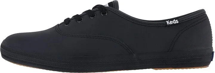 Keds Champion Leather Lace Up Women's Lace up casual Shoes Black Leather : 5 B - Medium - Image 7