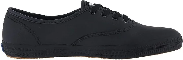 Keds Champion Leather Lace Up Women's Lace up casual Shoes Black Leather : 5 B - Medium - Image 8