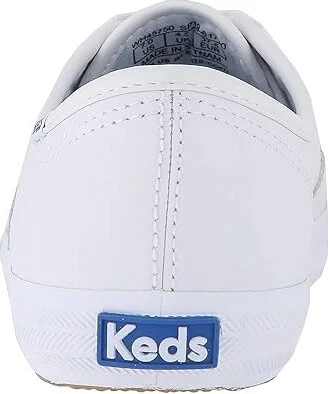 Keds Champion Leather Lace Up Women's Lace up casual Shoes White Leather : 5 B - Medium - Image 5