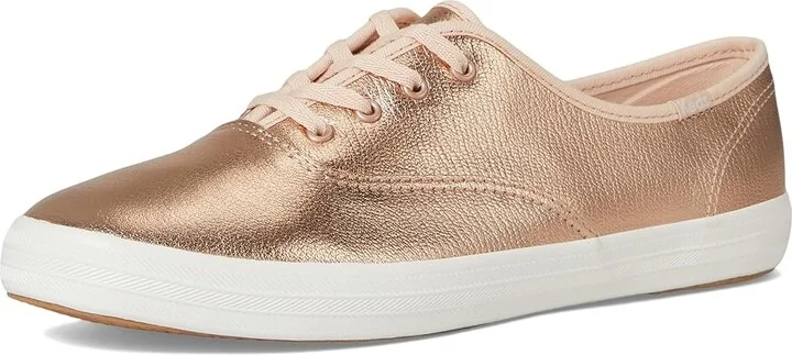 Keds Champion Leather Luxe Women's Shoes Blush Leather : 8 B - Medium - Image 5