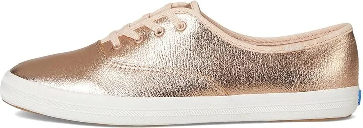 Keds Champion Leather Luxe Women's Shoes Blush Leather : 8 B - Medium - Image 6