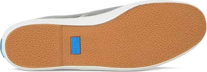 Keds Champion Leather Luxe Women's Shoes Silver Leather : 9 B - Medium - Image 3
