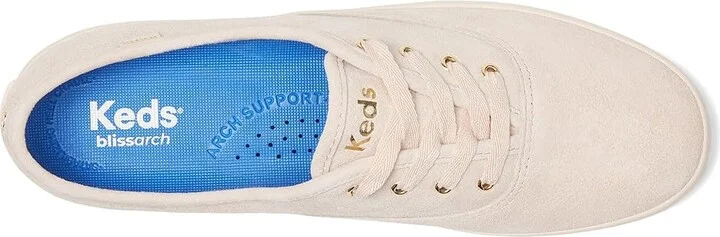 Keds Champion Luxe Lace-Up Women's Shoes Blush Luxe Suede : 11 B - Medium - Image 2