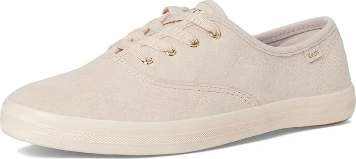 Keds Champion Luxe Lace-Up Women's Shoes Blush Luxe Suede : 11 B - Medium - Image 5
