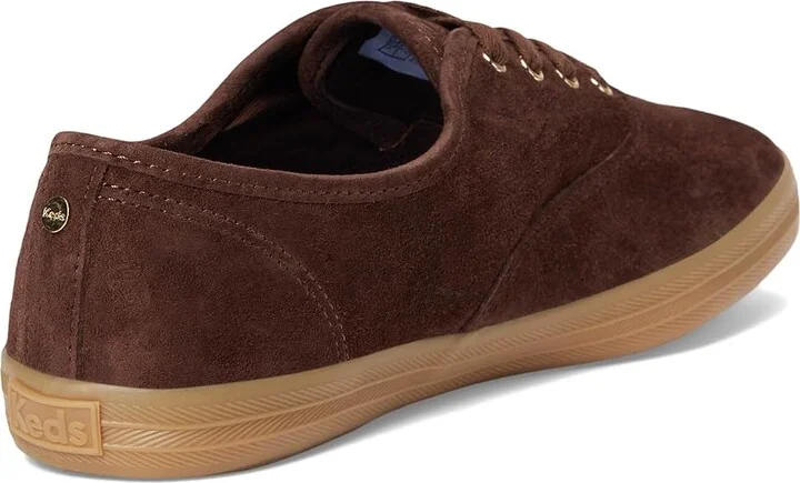 Keds Champion Luxe Lace-Up Women's Shoes Chocolate Luxe Suede : 8.5 B - Medium - Image 4