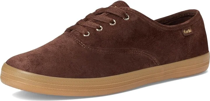 Keds Champion Luxe Lace-Up Women's Shoes Chocolate Luxe Suede : 8.5 B - Medium - Image 5