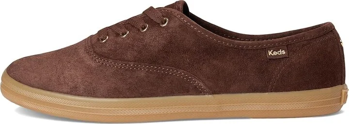 Keds Champion Luxe Lace-Up Women's Shoes Chocolate Luxe Suede : 8.5 B - Medium - Image 6