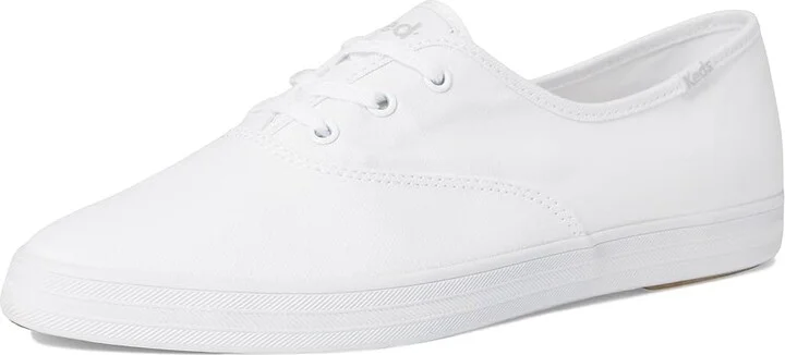 Keds Champion Point Low Women's Shoes White Canvas : 6 B - Medium - Image 5