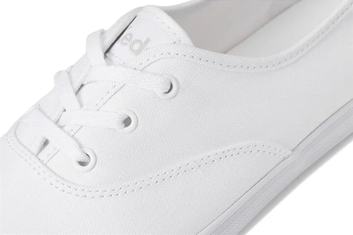 Keds Champion Point Low Women's Shoes White Canvas : 6 B - Medium - Image 7