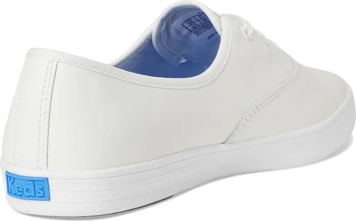 Keds Champion Point Low Women's Shoes White Leather : 7.5 B - Medium, Canvas - Image 4