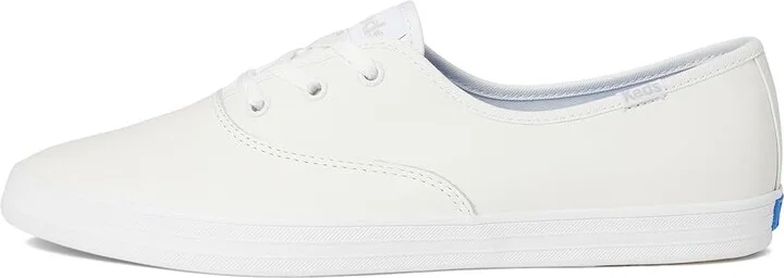 Keds Champion Point Low Women's Shoes White Leather : 7.5 B - Medium, Canvas - Image 6