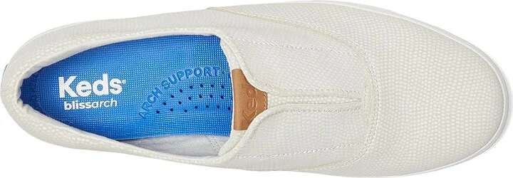 Keds Champion Round Toe Slip-On Women's Shoes Cream Dalmata Leather : 6.5 B - Medium, Synthetic - Image 2