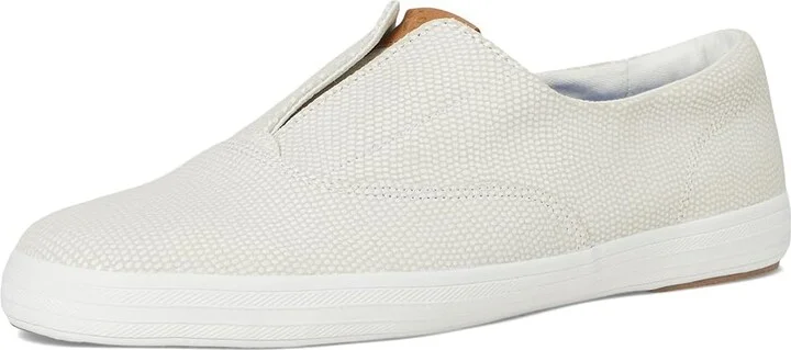Keds Champion Round Toe Slip-On Women's Shoes Cream Dalmata Leather : 6.5 B - Medium, Synthetic - Image 5